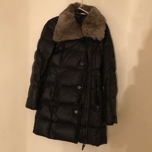 Black long Winter coat